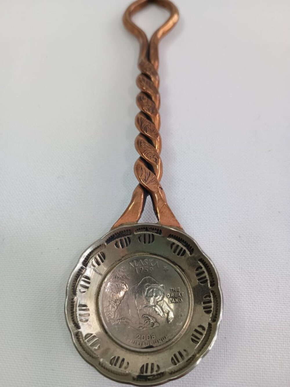 Alaska Statehood 2008 Quarter Commemorative Spoon